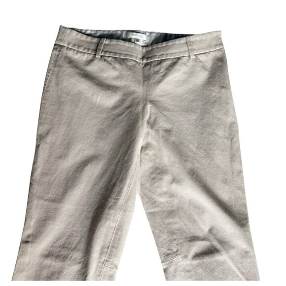 Aritzia Babaton Elliot Pants WOmen's Sz 6 Cropped Light Tan Side Zip Pants - Picture 3 of 9